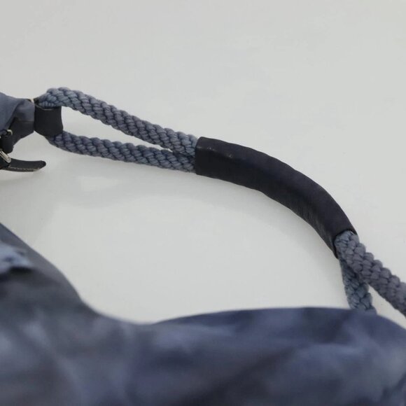 PRADA Shoulder Bag Nylon Blue Silver Auth - Picture 7 of 16
